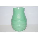 Green Shelley Vase. Height 25cm