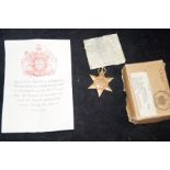 WW2 Boxed Italy Star Medal K.C. Marshall