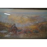 Framed S. Lawson Booth print depicting Jerusalem w