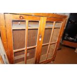 Pine display cabinet Hight 152cm x Width 137cm