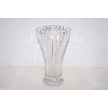 Good quality crystal vase, height 22cm