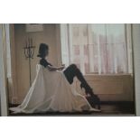 Framed Jack Vettriano print 'In Thought Of You'