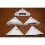 Set of 5 Art Deco style outdoor lights