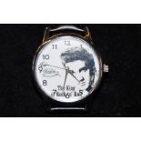 Elvis the king of rock and roll wristwatch with le