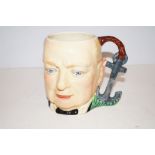 Winston Churchill musical character jug, height 16