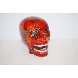 Anita Harris skull, height 19cm