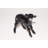 Beswick black calf, with gold stamp