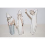 Three Lladro figures