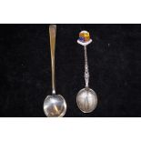 A 1937 coronation spoon and one other both sterlin