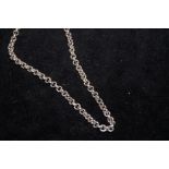 A silver belcher chain