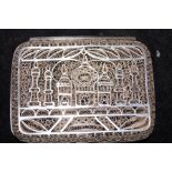 Indian silver cigarette case