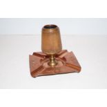 Copper mounted match holder Copper possibly WMF Ar