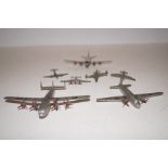 Collection of model fighter planes