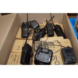 Quantity of I-Com walkie-talkies and chargers