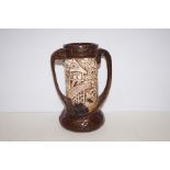 Bretby twin handled jug 26cm height