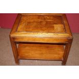 Quarter veneer side table