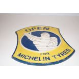 Michelin tyres cast iron plaque