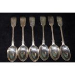 Set of 6 Silver spoons