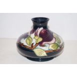 Moorcroft wine magnolia vase 11cm height with box