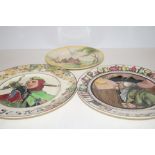 Three Royal Doulton series ware plates