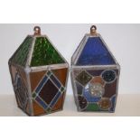 Two early 20th century hanging outdoor lanterns 32