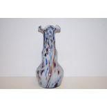 Large art glass vase 33cm height