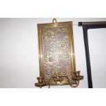 Brass wall sconce