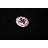 Enamel swastika pin badge