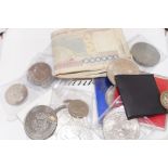 Vintage old coin and note collection