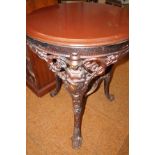 Cast Iron pub table, Baxendale and co limited Manc