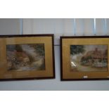 A pair of early 20th century watercolours, Signed