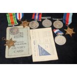 Group of World War Two medals with ephemera for pr