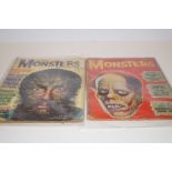 Famous monsters comics from the 1950's