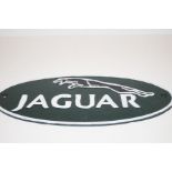 Jaguar cast iron sign