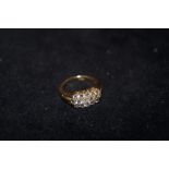 18ct Gold & Diamond ring, with 16 Diamonds