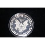 United states of america 10 Z, fine silver one dol