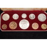 Cased coin collection