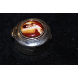 Silver erotic pill box