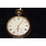 Elgin gold plated pocket watch