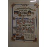 Bolton Anglers hand coloured certificate