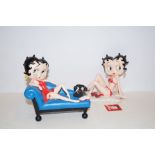 Two betty boop figures Largest-19cm