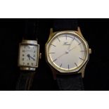 9ct gold cased Roamer ladies wristwatch and one ot