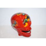 Anita Harris, skull signed Height-18cm