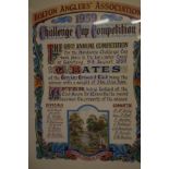 Bolton Anglers hand coloured certificate