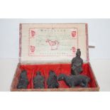 Case set of Terracotta army figures