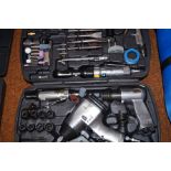 Cased impact wrench and accessories