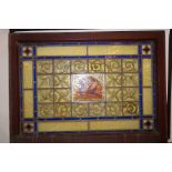 Victorian framed, leaded lights window frame with