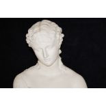 19th century Copeland Parian bust in the form of C