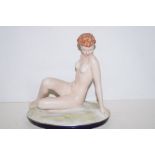 Royal Dux nude figure, height 23cm