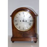 Victorian impressive large mantel clock, flame mah